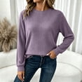thumbnail image 3 of ByworldtasicNo Boundaries Women's Long Sleeve Tops Mock Turtleneck Ribbed Knit Basic Shirts Workout Undershirts Stretch Tee, 3 of 8