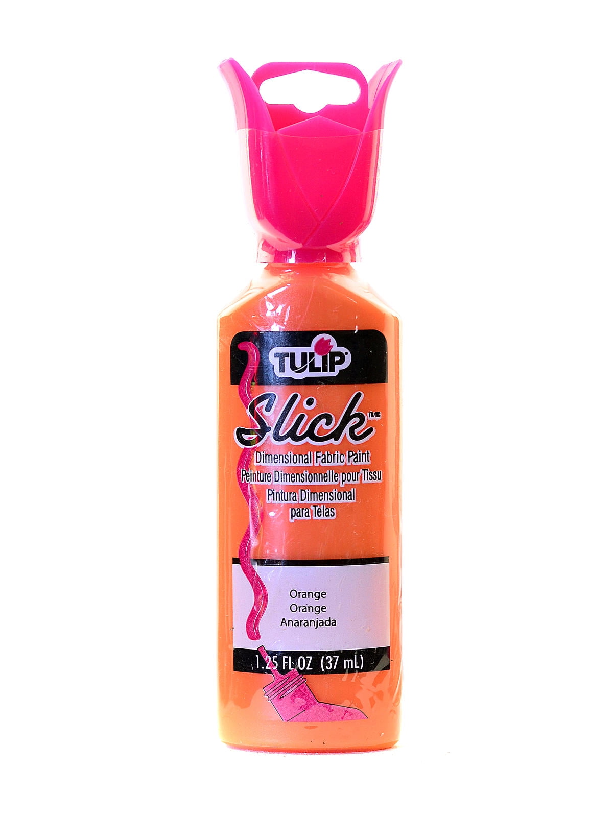 Slick Dimensional Fabric Paint orange, 1 1/4 oz. (pack of 6)