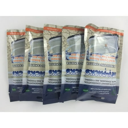 

Pack of 5 Dry-Packs Silica Gel Canisters 40 Grams Silica Gel Coin Ammo Storage
