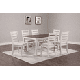 thumbnail image 3 of K-Living 7-Piece Dining Set in Brown White, 3 of 6