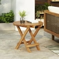 thumbnail image 2 of NO INSTALLATION REQUIRED, FOLDABLE AND ADJUSTABLE OUTDOOR ACACIA WOOD SIDE TABLE (TEAK FINISH), 2 of 6