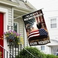 thumbnail image 4 of Always Remember Our Heroes Flag 3x5 Ft Outdoor Double Sided Large Memorial Day Flag for Outside, 4th of July Independence Day Veterans Day Flags for House Indoor Yard Holiday Patriotic Banner Decor, 4 of 8