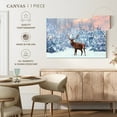 thumbnail image 5 of Elephant Stock Snowy Deer Wall Art - Horizontal Canvas Wall Art - Living Room Wall Decor - Animal Canvas - Blue And Orange Decor - 39" x 26", 5 of 8