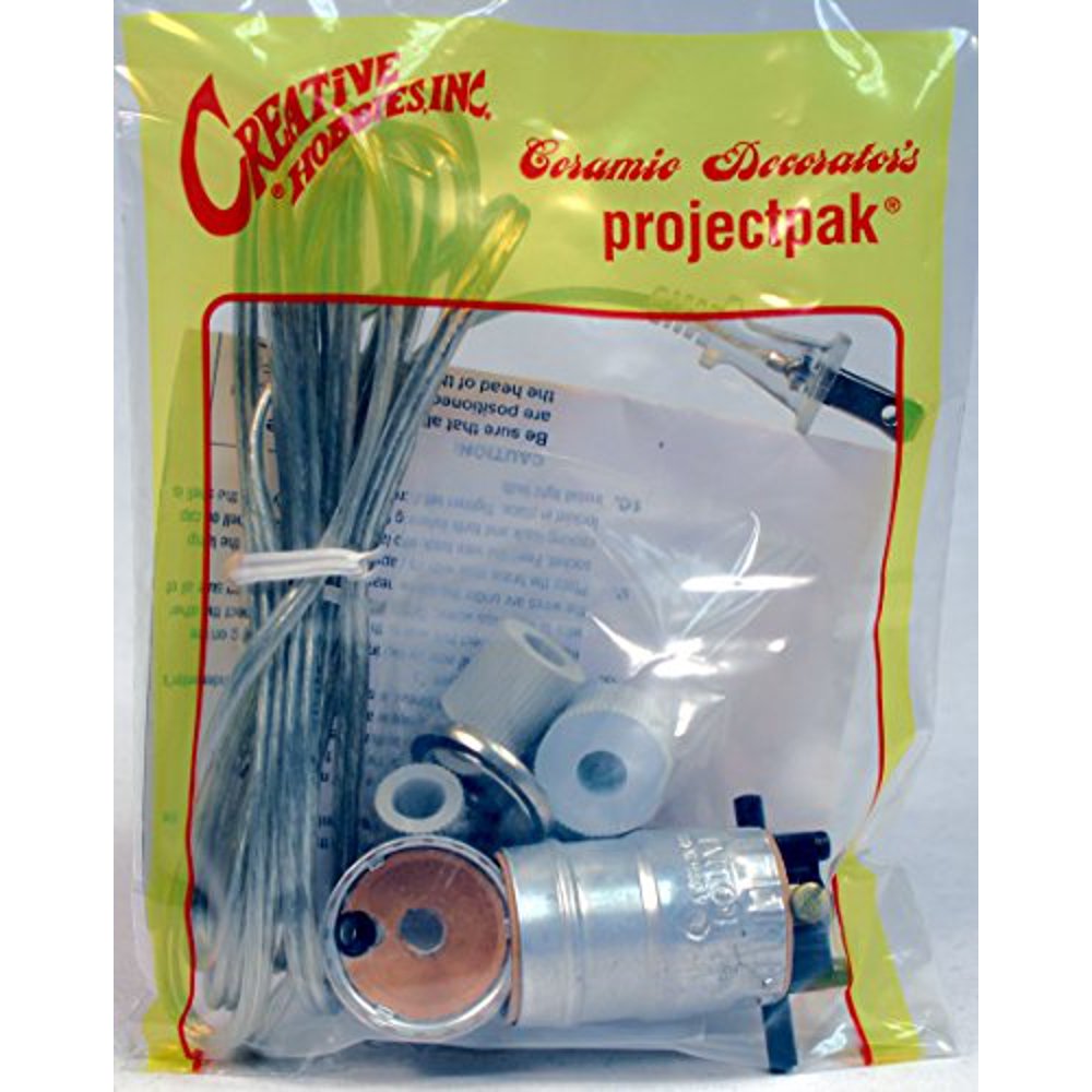 Creative Hobbies Silver Finish Bottle Lamp Adapter Kit ...