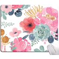 thumbnail image 2 of KUOSGM Mouse Pad, Premium-Textured Mouse Mat, Non-Slip Rubber Base Mousepad for Laptop, Computer & PC,9.5×7.9 in,Pink Green Flower, 2 of 4