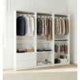 thumbnail image 5 of Klair Living Prosper White Freestanding Walk in Wood Closet System in Oak, 5 of 10