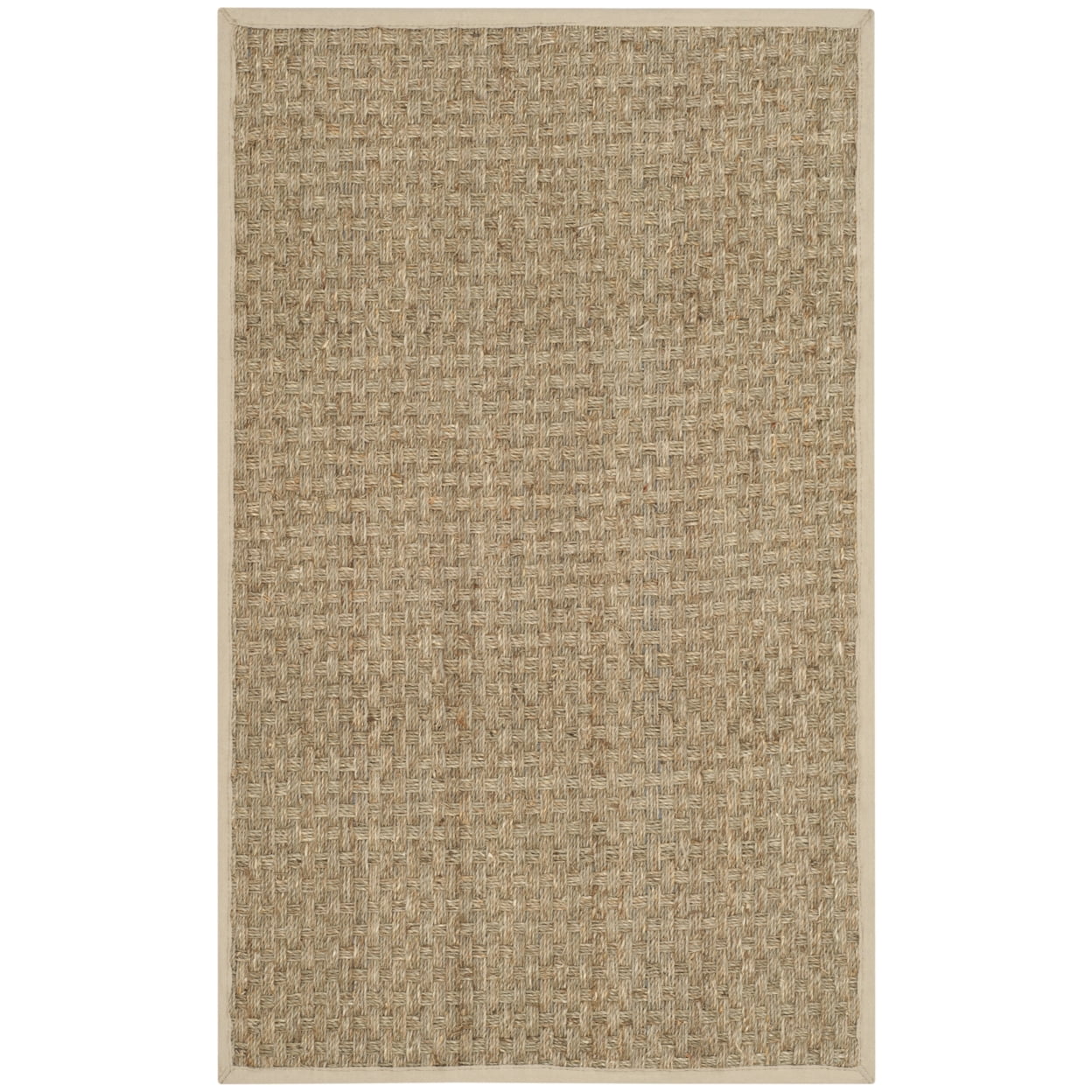 SAFAVIEH Natural Fiber Arbor Border Area Rug, Natural/Ivory, 2' x 3