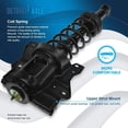 thumbnail image 3 of Detroit Axle - Rear Struts w/Coil Spring Sway Bar Links Replacement for 2001-2005 Hyundai Sonata XG350 XG300 Kia Optima Magentis, 3 of 7