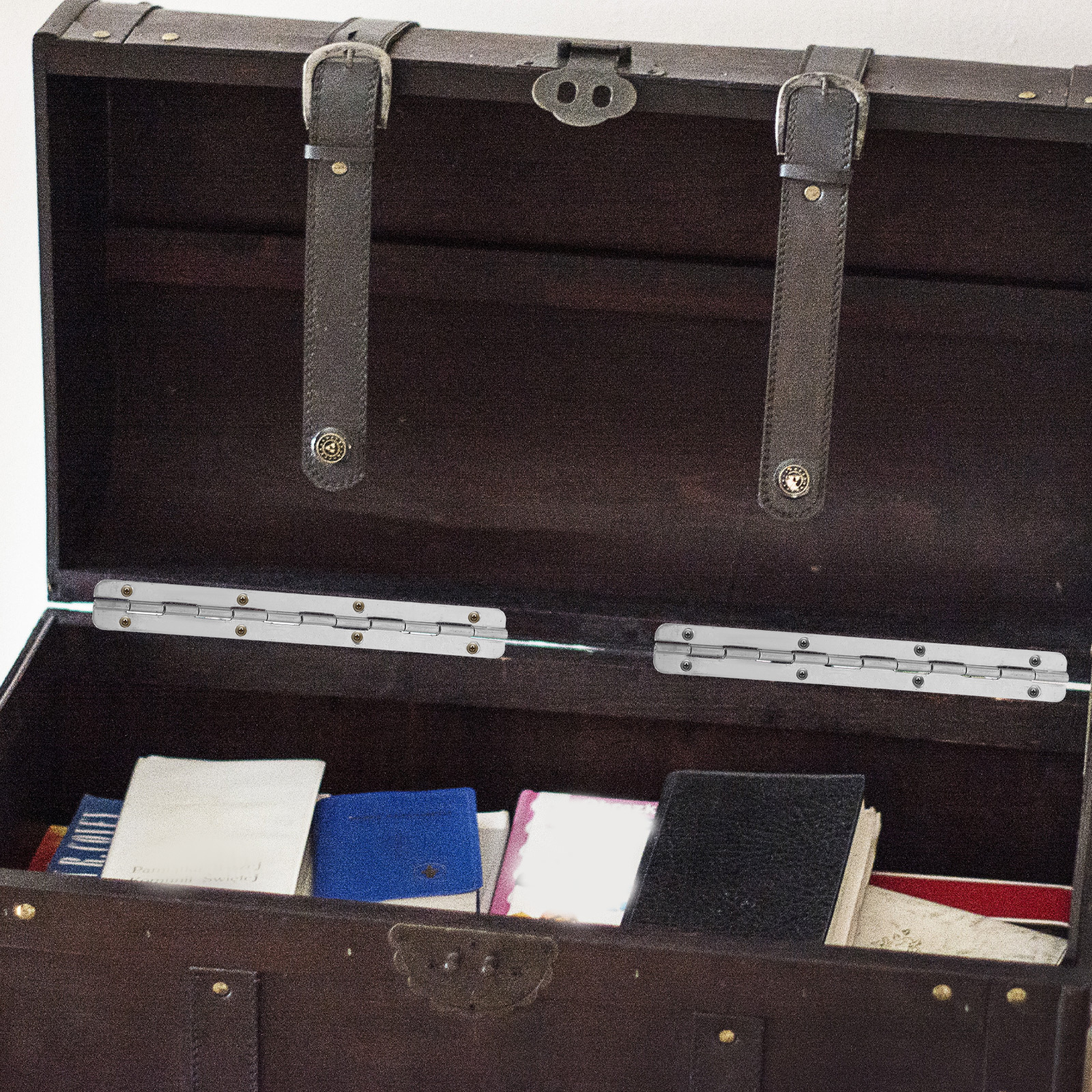 Lot De 2 Longues Charnières Piano En Fer Argenté – Pour Boîtes à Bijoux Ou Coffrets En Bois