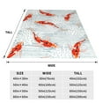 thumbnail image 3 of Pofeuu Koi Fish Corals,Spring Summer Print Ultra-Soft Micro Fleece Blanket,for Bed Or Sofa,All Season Throw Blankets Flannel Blanket-60"x50", 3 of 7