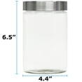 thumbnail image 3 of Blue Donuts Glass Jars With The Silver Screw Lid 1000 ML, 3 of 7