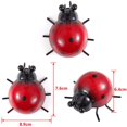 thumbnail image 3 of Pcs Deco en metal mural, objet deco exterieur, deco coccinelle pour clôture de jardin, patio, salon, cabanon Ormromra WLJ-2491, 3 of 5