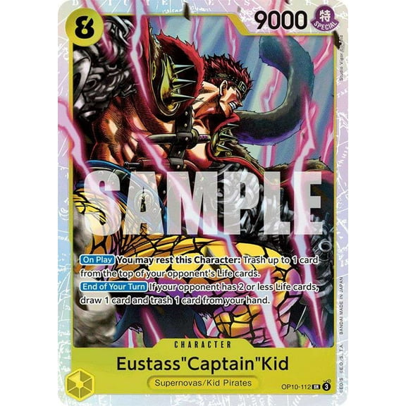 One Piece Royal Blood Super Rare EustassCaptainKid OP10-112