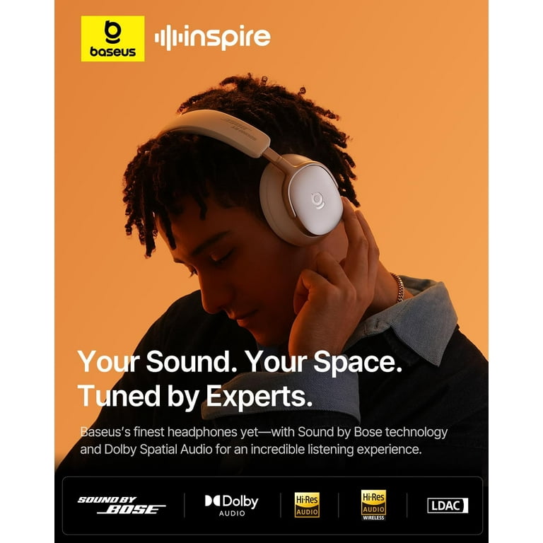Baseus Inspire XH1 Adaptive Noise Cancelling Headphones, Hi-Res