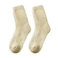 thumbnail image 2 of Mashaouyo Womens To Keep Warm Sock Pure Color Upset Lightweight Cotton Socks, 2 of 4