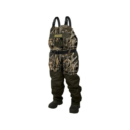 Frogg Toggs Men s Legend Series 2-N-1 1200 Gram Insulated Breathable Boot Foot Chest Waders Realtree Max-7 9