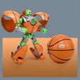 thumbnail image 5 of Staron under $5! Sports Transforming Robot Action Figure, Basketball Football Shape Changeable Toy for Kids Play, Interactive Convertible Robot, 5 of 6