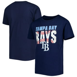 Tampa Bay Rays Men's Heather Navy Run Producer T Shirt by Majestic