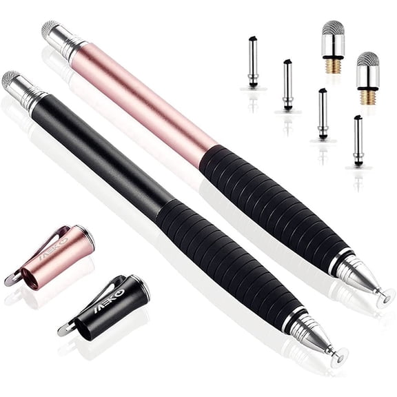 Capacitive Pen Touch Screen Stylus Pencil for Tablet iPad Cell Phone Samsung PC- Includes 2 Tips, 4 Cups