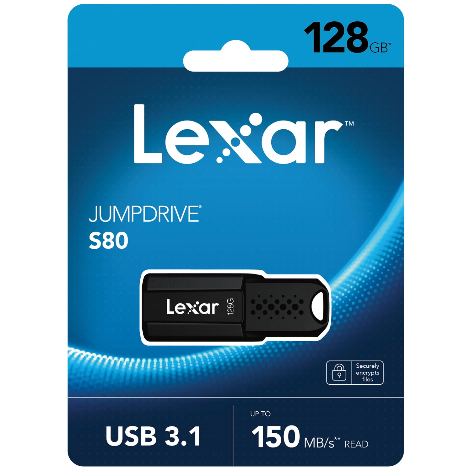 Lexar LJDS080128G-BNBNU JumpDrive S80 USB 3.1 Flash Drive (128 GB)