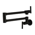 thumbnail image 1 of Solid Brass Single Cold Single Hole Pot Filler Tap Wall Mount Kitchen Faucet In Chrome Nickel Black ,High Water Flow Rate, 1 of 2