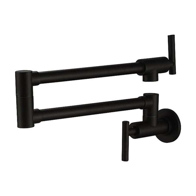 Solid Brass Single Cold Single Hole Pot Filler Tap Wall Mount Kitchen Faucet In Chrome Nickel Black ,High Water Flow Rate