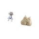 thumbnail image 5 of Set de figuras de para escritorio, sujetalibros decorativos, estatua de resina, organizador moderno para estantes, ideal para la oficina o, 5 of 8