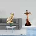 thumbnail image 2 of Estatua Decorativa De Jesús Gato, Figura De Escultura Animal, Adorno Artístico Para Chimenea, Dormitorio, Mesa, Coche, Oficina, Virgen María, Católico, Santo Religioso, 2 of 8