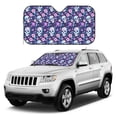 thumbnail image 4 of Bingfone Skull Purple Flower Car Windshield Sunshade,Sun Foldable Sun Shield Sun Visor for Car - Medium, 4 of 8