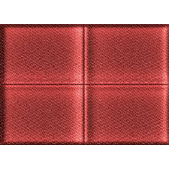 Ahgly Company Machine Washable Indoor Rectangle Transitional Red Area Rugs, 7' x 10'