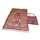 thumbnail image 1 of Alfombra de oración musulmana, alfombras con bolsa de transporte, elegante, alfombra de suelo rectangular Rojo, 1 of 8