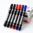 thumbnail image 4 of 3/6Pcs/Set Permanent Marker Pen Fine Point Waterproof Ink Thin Nib Crude Nib Black Blue Red Ink 1.5mm Fine Color Marker Pens 6 Pcs Mix Color Set, 4 of 6
