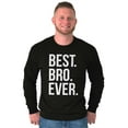 thumbnail image 5 of Best Bro Ever Brother Relative Family Men's Long Sleeve Tee T Shirt Brisco Brands S, 5 of 6