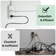 thumbnail image 4 of 30 clips adhesivos para cables, fijación autoadhesiva, organizador de cables para TV/cargador/coche/PC/escritorio/hogar con 30 tornillos incluidos JM, 4 of 5