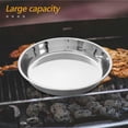 thumbnail image 4 of Bandeja de carbón de acero inoxidable para parrilla, placa redonda para parrilla de barbacoa, recogedor de cenizas, ideal para asar a la parrilla y acampar al estilo coreano, duradero y fácil de limpi, 4 of 5