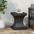thumbnail image 2 of Christopher Knight Home Athena Outdoor Modern Lightweight Concrete Side Table by  Matte Black, 2 of 5