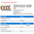 thumbnail image 2 of Parking Brake Shoe Set - Compatible with 1999 - 2000, 2007 - 2015 BMW 328i 2008 2009 2010 2011 2012 2013 2014, 2 of 2