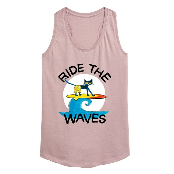Pete The Cat - Ride The Waves - Women's Racerback Tank Top