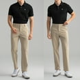 thumbnail image 3 of Men's Golf Pants Stretch Pants 30"/32" Quick Dry Lightweight Work Business Casual Trousers 30Wx32L, 3 of 10