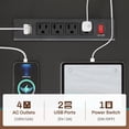 thumbnail image 6 of SEDETA L Shaped Gaming Desk, Reversible Computer Desk with Power Outlet, Pegboard, LED Lights, Keyboard Tray & Storage Bag, Home Office Desk, Black, 6 of 7