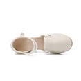 thumbnail image 6 of Samickarr Summer Sandals For Women Indoor And Outdoor Wide Womens Closed Toe Wedges Shoes Platform Slingback Mid Low Heel Canvas Dress Sandals, 6 of 9