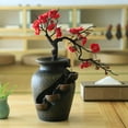 thumbnail image 2 of Fuente de agua para interiores, diseño de jarrón de Fengshui con agua corriente para decoración de escritorio para habitación del hogar Zulema Fuente de mesa, 2 of 8