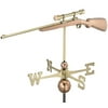 45" Grand Luxury Handcrafted Polished Copper Rifle with Scope Weathervane