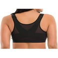 thumbnail image 2 of CHUANK Women‘s Full Coverage Front Closure Wire Free Back Support Bra, 2 of 6
