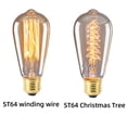 thumbnail image 4 of Light Bulbs 40W 2700K Warm White Lighting Amber Glass Retro Light Bulbs for E27 Screw Base Vintage Filament Light Bulb, 4 of 8