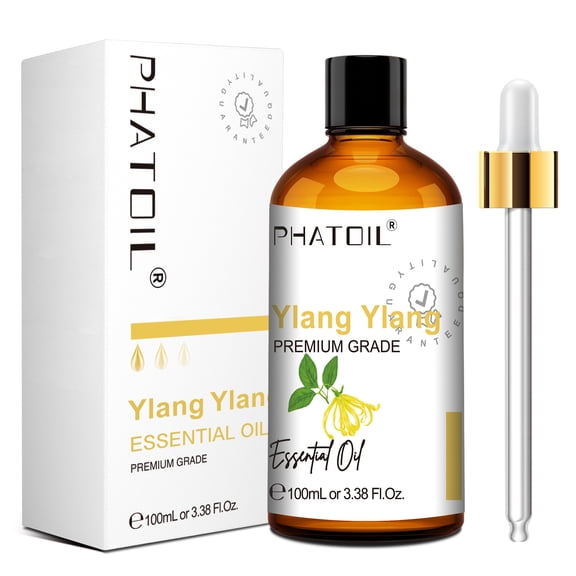 Ylang Ylang Essential Oils for Diffuser, Humidifiers, Massage, Fragrance Oil Scent for DIY Candle and Soap Making, Gift for Friend (100ML)