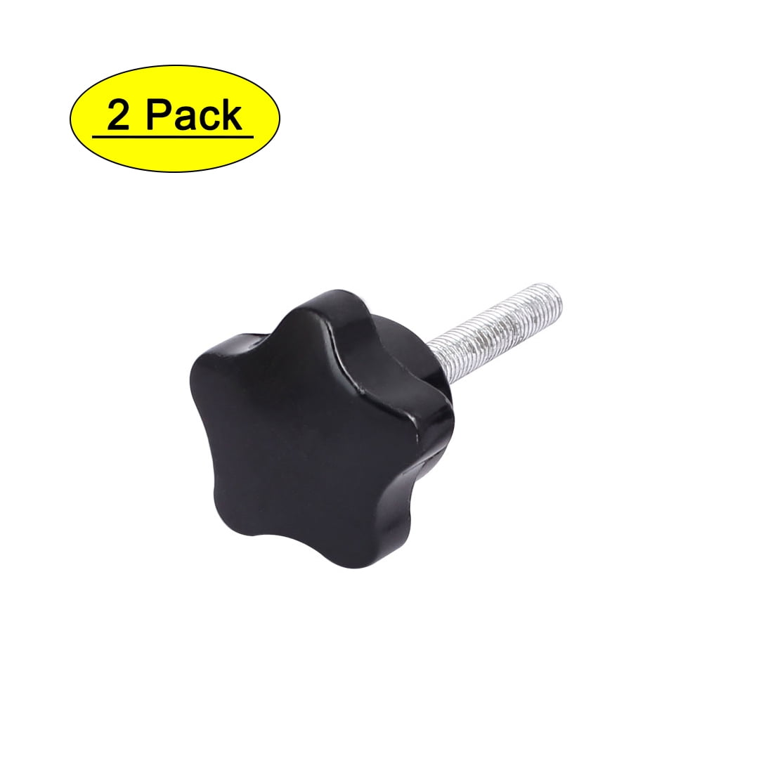 Uxcell M6 x 40mm Plastic Star Head Screw Bolts Clamping Knobs Grips