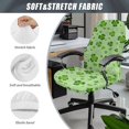 thumbnail image 5 of SCRAWLGOD Shamrock Love Green St. Patrick's Day Dustproof Office Chair Cover Confy Non-Slip Rotating Chair Cover Washable Universal Desk Chair Seat Protector, L, 5 of 7