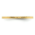 thumbnail image 4 of 10K Yellow Gold 1.2mm Criss-Cross Pattern Stackable Band Size 7.5, 4 of 6