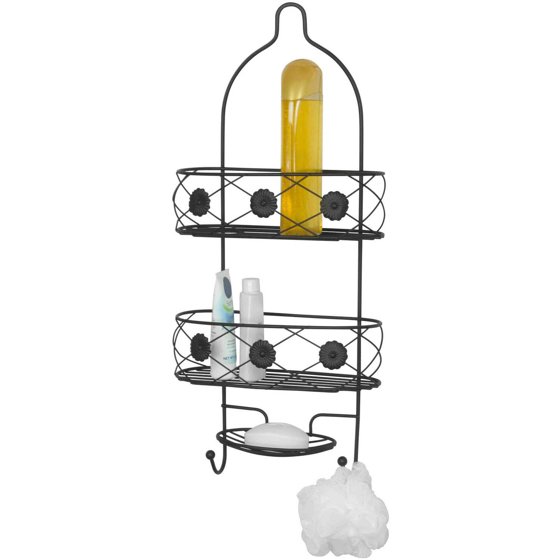 Home Basics Bronze Rosetta Shower Caddy